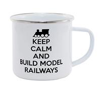 Hippowarehouse Keep Calm and Build Model Railways Printed Mug Various Colour Options Ceramic Cup Kitchenware 11oz