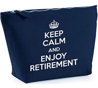 Hippowarehouse Keep Calm and Enjoy Retirement printed make up cosmetic wash bag 18x19x9cm