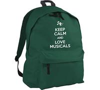 Hippowarehouse Keep Calm and Love Musicals backpack ruck sack Dimensions: 31 x 42 x 21 cm Capacity: 18 litres