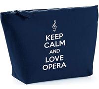 Hippowarehouse Keep Calm and Love Opera printed make up cosmetic wash bag 18x19x9cm
