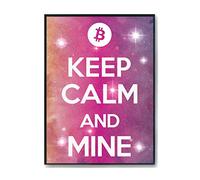 Hippowarehouse Keep Calm and Mine Printed Poster A4 Wall Art Design Classroom Room Gym Office Décor