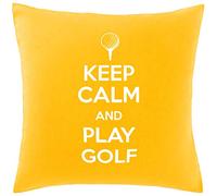 Hippowarehouse Keep Calm and Play Golf Printed bedroom accessory cushion cover case 41x41cm