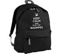 HippoWarehouse Keep Calm and Play The Bagpipes Backpack ruck Sack Dimensions: 31 x 42 x 21 cm Capacity: 18 litres