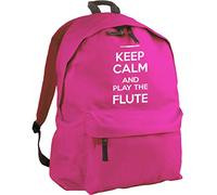 HippoWarehouse Keep Calm and Play The Flute Backpack ruck Sack Dimensions: 31 x 42 x 21 cm Capacity: 18 litres