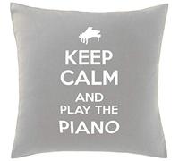 Hippowarehouse Keep Calm and Play the Piano Printed bedroom accessory cushion cover case 41x41cm