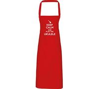 Hippowarehouse Keep Calm and Play the Ukulele Apron kitchen cooking painting DIY onesize adult