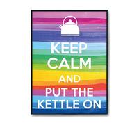 Hippowarehouse Keep Calm and Put the Kettle On Printed Poster A4 Wall Art Design Classroom Room Gym Office Décor