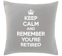 Hippowarehouse Keep Calm and Remember You're Retired Printed bedroom accessory cushion cover case 41x41cm