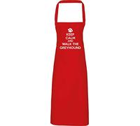 Hippowarehouse Keep calm and walk the greyhound - dog Apron kitchen cooking painting DIY onesize adult