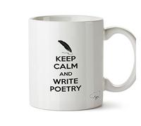 Hippowarehouse Keep Calm and Write Poetry Printed Mug Cup Ceramic 10oz