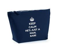 Hippowarehouse Keep Calm He’s just a Man, Babe Printed Make up Cosmetic wash Bag 18x19x9cm