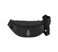 Hippowarehouse Keep Calm He’s just a Man, Babe Waist Pack Bum Bag Festival Accessory 38x14x8cm 2.5 litres
