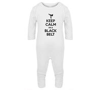 Hippowarehouse Keep Calm I'm a Black Belt Baby Romper All in one piece Unisex