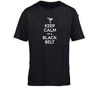 Hippowarehouse Keep Calm I'm a Black Belt Kids Children's Short Sleeve t-Shirt