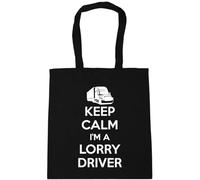 Hippowarehouse Keep calm I'm a lorry driver Tote Shopping Gym Beach Bag 42cm x38cm, 10 litres