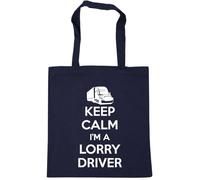 Hippowarehouse Keep calm I'm a lorry driver Tote Shopping Gym Beach Bag 42cm x38cm, 10 litres