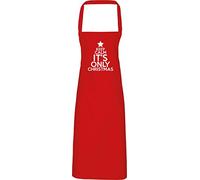 Hippowarehouse Keep calm it's only christmas Apron kitchen cooking painting DIY onesize adult