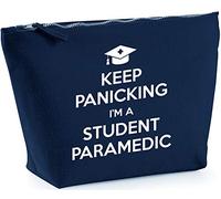 Hippowarehouse Keep panicking I'm a student paramedic printed make up cosmetic wash bag 18x19x9cm