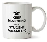 Hippowarehouse Keep panicking I'm a Student Paramedic Printed Mug Cup Ceramic 10oz