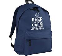 HippoWarehouse Keep thi' sen' Calm Tha's from Yorkshire Backpack ruck Sack Dimensions: 31 x 42 x 21 cm Capacity: 18 litres