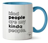 Hippowarehouse Kind People are My Kinda People Printed Mug Various Colour Options Ceramic Cup Kitchenware 11oz