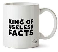 Hippowarehouse King of Useless Facts Printed Mug Cup Ceramic 10oz