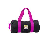 Hippowarehouse Kpop Movie Cute Anime Hunter Girl with Yellow Bucket Hat Gymwear Gym Duffle Cylinder Uniform Kit Bag 50 x 25 x 25cm 20 litres