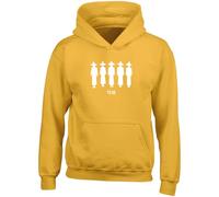 Hippowarehouse Kpop Movie Demon Boys Silhouettes kids children's unisex Hoodie hooded top kids children's unisex Hoodie hooded top 12-13 years Yellow