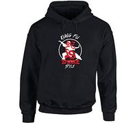 Hippowarehouse Kung Fu Snake Style Unisex Hoodie Hooded top (Specific Size Guide in Description) Black