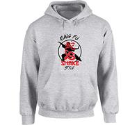 Hippowarehouse Kung Fu Snake Style Unisex Hoodie Hooded top (Specific Size Guide in Description) Grey
