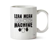 Hippowarehouse Lean Mean Throwing Machine (Pottery) Printed Mug Cup Ceramic 10oz
