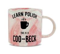 Hippowarehouse Learn Polish This is a Coo-Beck Printed Mug Various Colour Options Ceramic Cup Kitchenware 11oz