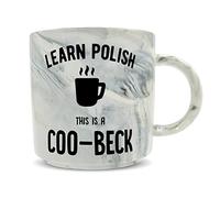 Hippowarehouse Learn Polish This is a Coo-Beck Printed Mug Various Colour Options Ceramic Cup Kitchenware 11oz