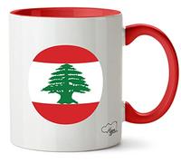 Hippowarehouse Lebanon Flag Printed Mug Various Colour Options Ceramic Cup Kitchenware 11oz