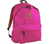 HippoWarehouse Leopard Print Electric Bolt Backpack ruck Sack Dimensions: 31 x 42 x 21 cm Capacity: 18 litres