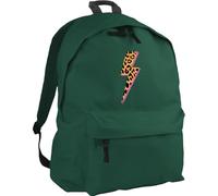 HippoWarehouse Leopard Print Electric Bolt Backpack ruck Sack Dimensions: 31 x 42 x 21 cm Capacity: 18 litres