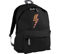 HippoWarehouse Leopard Print Electric Bolt Backpack ruck Sack Dimensions: 31 x 42 x 21 cm Capacity: 18 litres