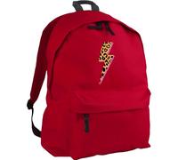 Hippowarehouse leopard print electric bolt backpack ruck sack Dimensions: 31 x 42 x 21 cm Capacity: 18 litres