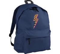 HippoWarehouse Leopard Print Electric Bolt Backpack ruck Sack Dimensions: 31 x 42 x 21 cm Capacity: 18 litres