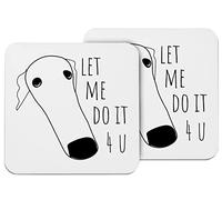 Hippowarehouse let me do it 4 u printed coaster gloss finish durable backing 9cm x 9cm 2 pack
