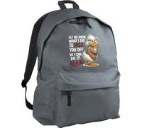 Hippowarehouse Let me know what i did to piss you off backpack ruck sack Dimensions: 31 x 42 x 21 cm Capacity: 18 litres