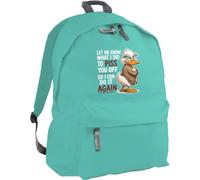 Hippowarehouse Let me know what i did to piss you off backpack ruck sack Dimensions: 31 x 42 x 21 cm Capacity: 18 litres