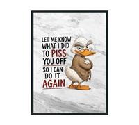 Hippowarehouse Let me know what i did to piss you off Printed Poster A3 Wall Art Design Classroom Room Gym Office Décor