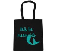 Hippowarehouse Let's be Mermaids Tote Shopping Gym Beach Bag 42cm x38cm, 10 litres