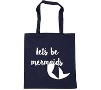 Hippowarehouse Let's be Mermaids Tote Shopping Gym Beach Bag 42cm x38cm, 10 litres