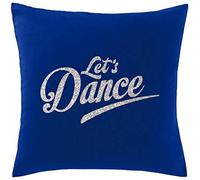 Hippowarehouse Let's dance - Glitter Printed bedroom accessory cushion cover case 41x41cm