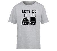 Hippowarehouse Let's Do Science Kids Children's Short Sleeve t-Shirt Grey