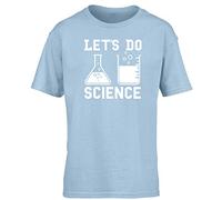 Hippowarehouse Let's Do Science Kids Children's Short Sleeve t-Shirt Light Blue