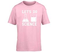 Hippowarehouse Let's Do Science Kids Children's Short Sleeve t-Shirt Pink