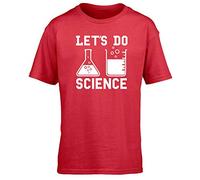 Hippowarehouse Let's Do Science Kids Children's Short Sleeve t-Shirt Red